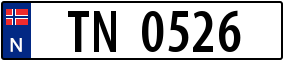 Trailer License Plate
